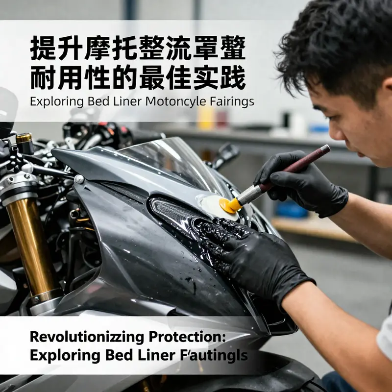A motorcycle fuel tank enhanced with bed liner coating for improved scratch resistance.