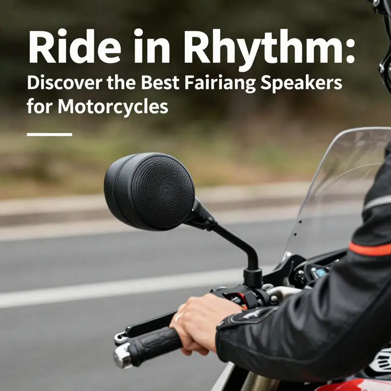 High-performance fairing speakers designed for motorcycles enhance sound quality on the road.