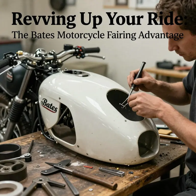 The Bates motorcycle fairing exemplifies vintage aesthetics with its classic design and robust build.