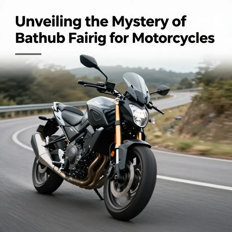 An illustration showcasing different types of motorcycle fairings including the bathtub fairing, emphasizing its unique design.