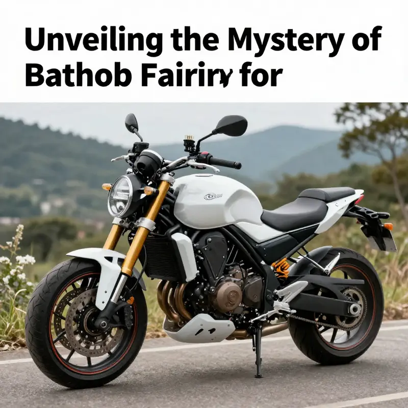 A motorcycle with an eye-catching bathtub fairing parked in a scenic location, highlighting its unique design and aesthetic appeal.