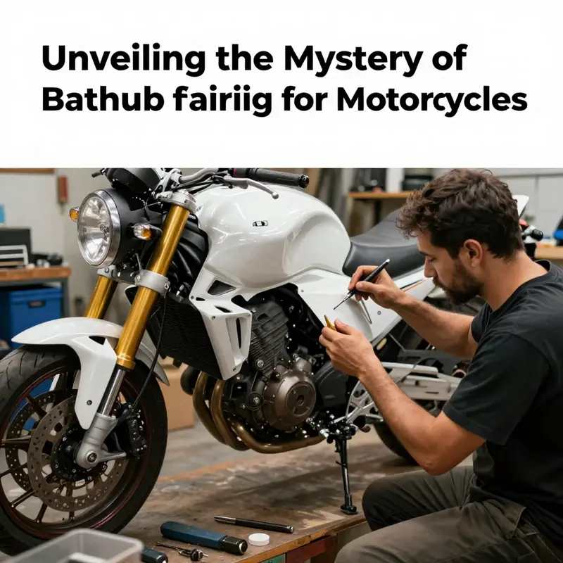 An illustration showcasing different types of motorcycle fairings including the bathtub fairing, emphasizing its unique design.