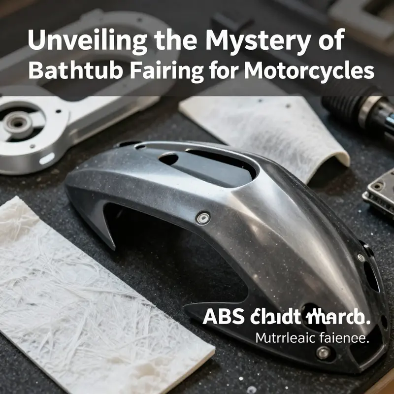 An illustration showcasing different types of motorcycle fairings including the bathtub fairing, emphasizing its unique design.