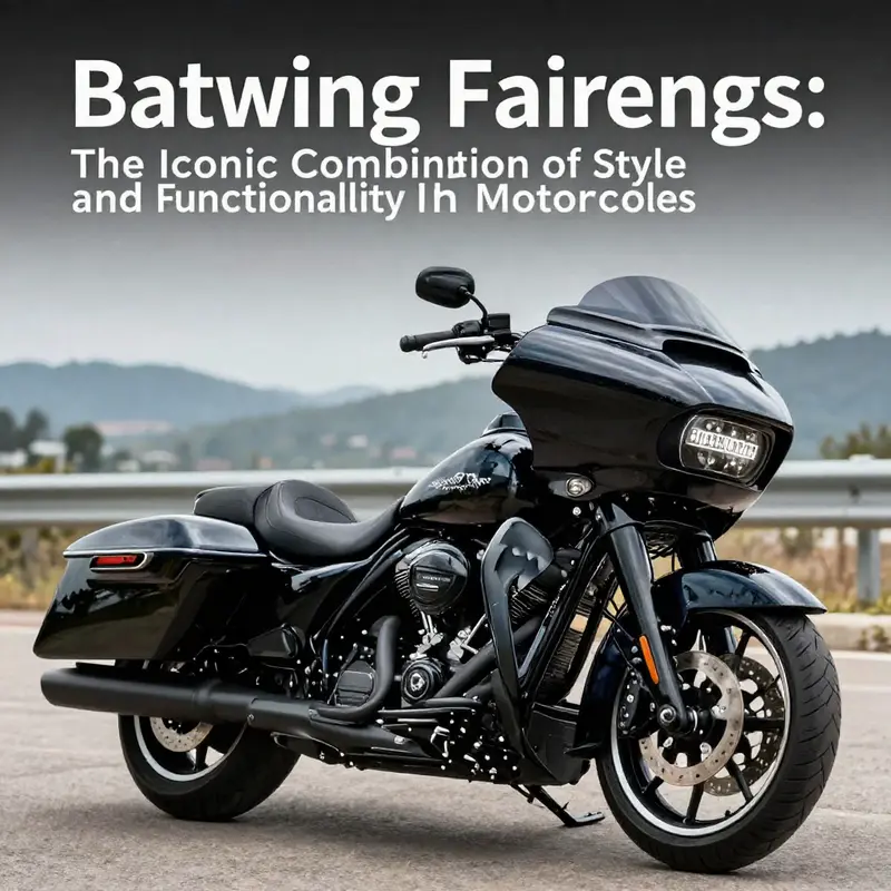 A Harley-Davidson with batwing fairing exemplifying its design and functionality.