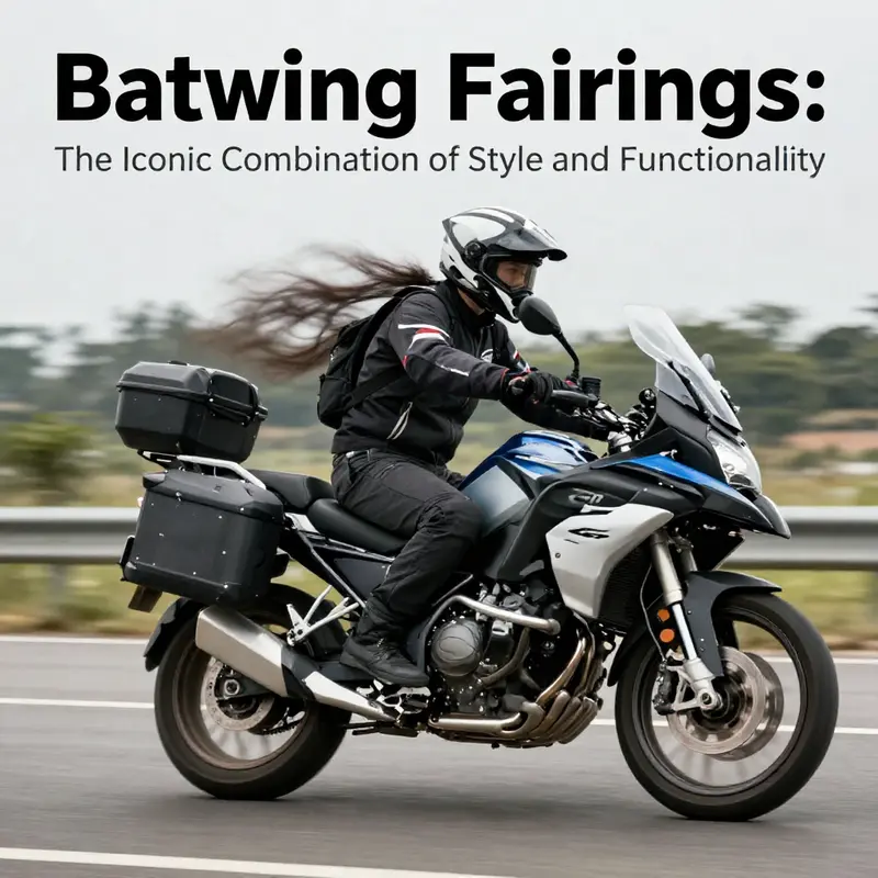 A Harley-Davidson with batwing fairing exemplifying its design and functionality.