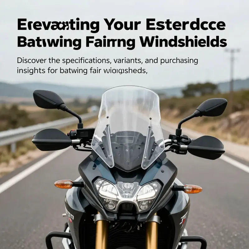 A motorcycle on an open road showcasing a batwing fairing windshield, exemplifying the thrill of the ride.