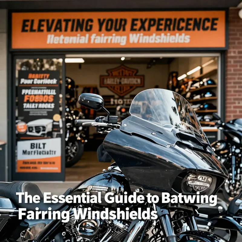 Detailed specifications of a batwing fairing windshield, essential for functionality and aesthetics.