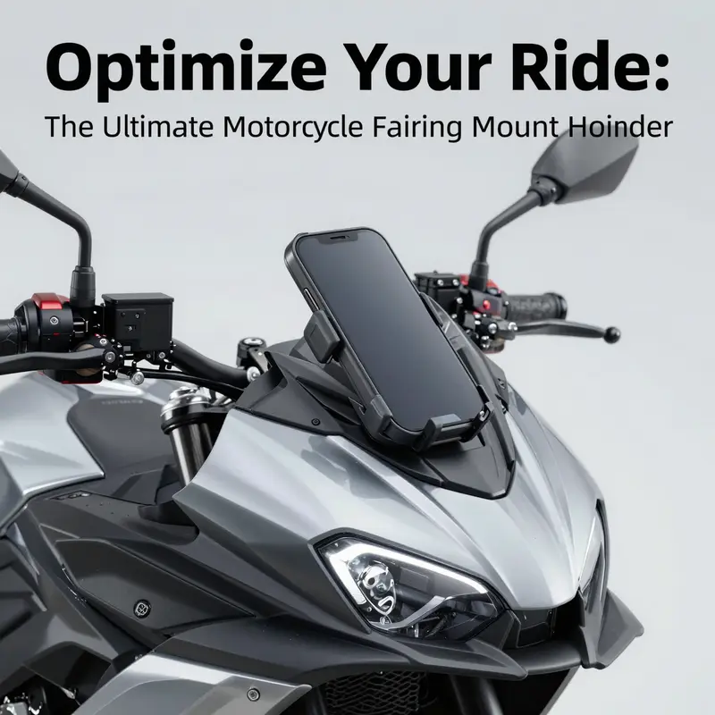 Integrating modern design with functionality for phone holders in motorcycle fairings.