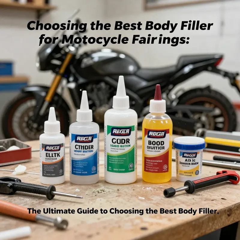 Critical factors to consider when selecting a body filler for motorcycle fairings.