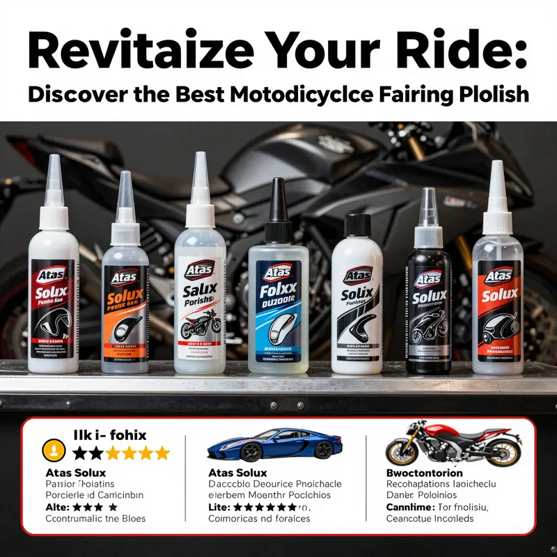 Atas Solux polish prominently displayed on an immaculate motorcycle fairing.