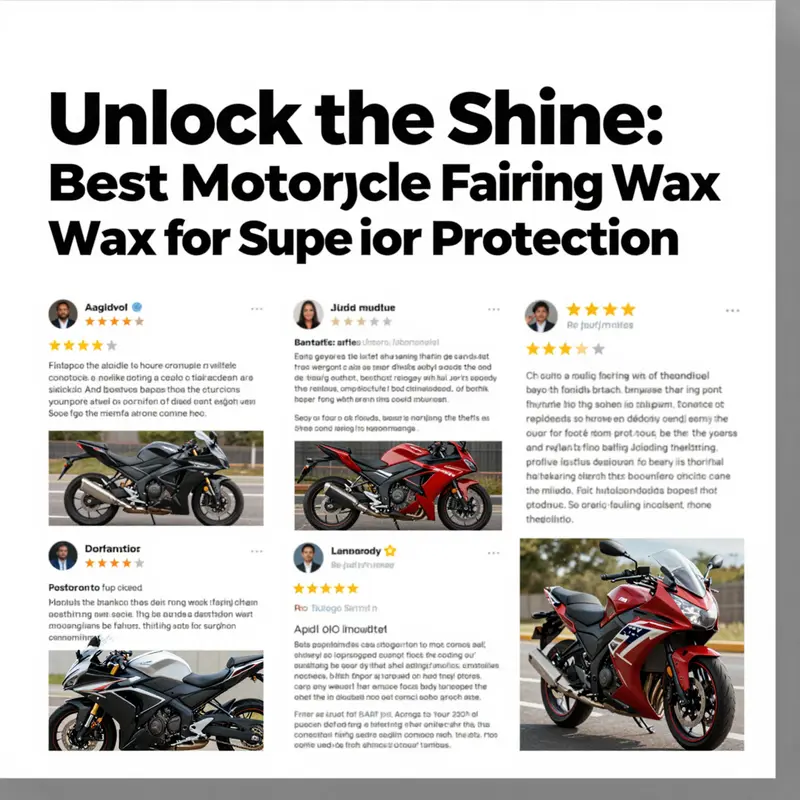 Explore the top-rated motorcycle fairing wax products available for optimal protection.