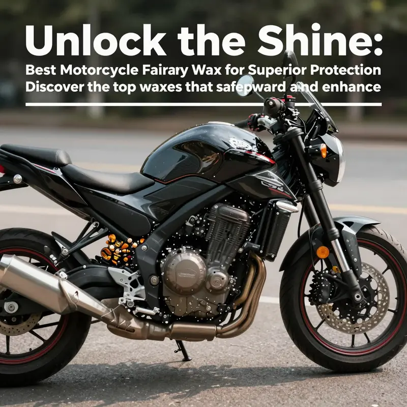 A beautifully maintained motorcycle exterior, highlighting the shine and protection provided by quality fairing wax.