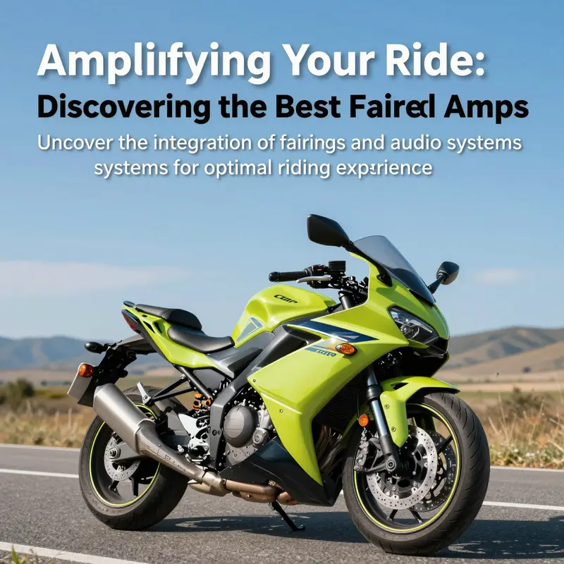 Motorcycle with sleek fairing cruising on an open road, symbolizing freedom and enhanced audio experiences.