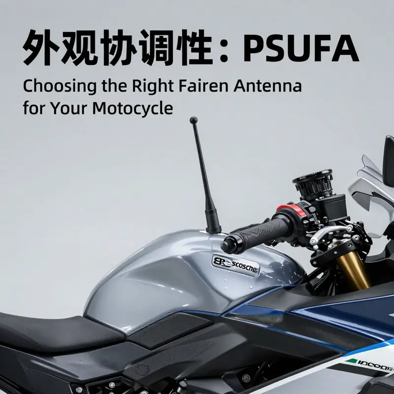 The Scosche PSUFA antenna demonstrates superior signal reception within a motorcycle fairing.