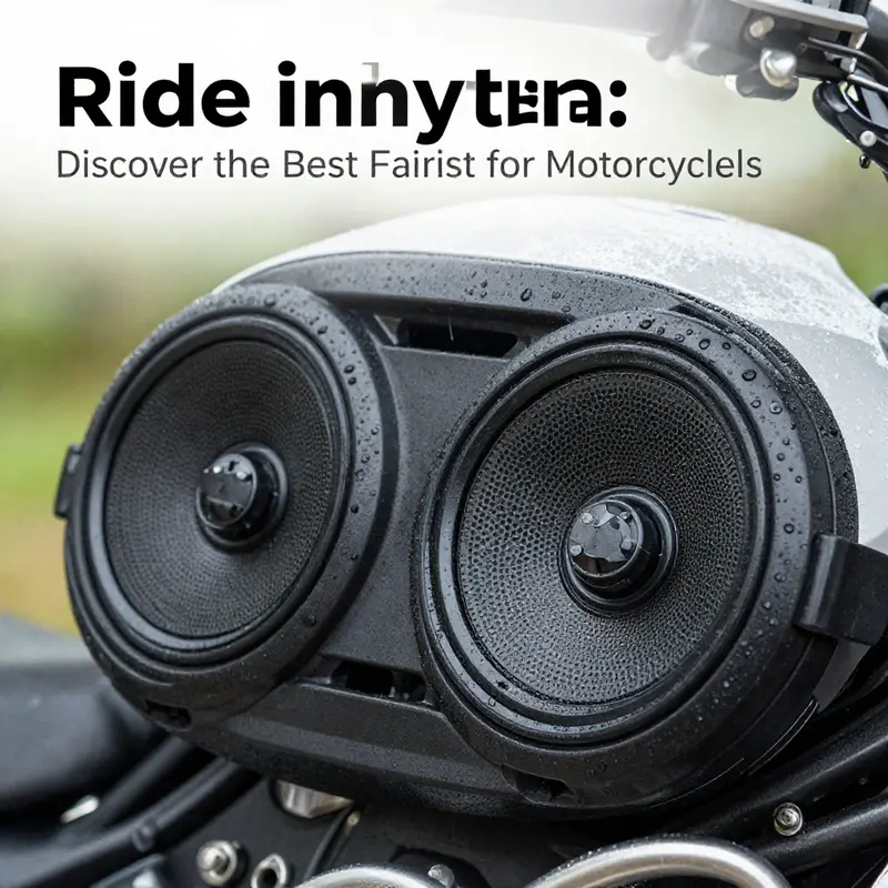 High-performance fairing speakers designed for motorcycles enhance sound quality on the road.