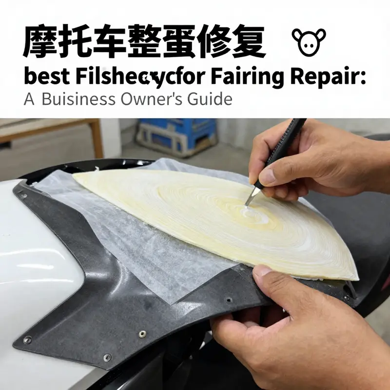 Different fiberglass types suitable for motorcycle fairing repairs.