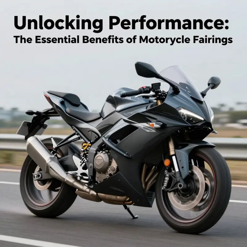 Aerodynamic fairings on motorcycles enhance airflow and reduce drag.