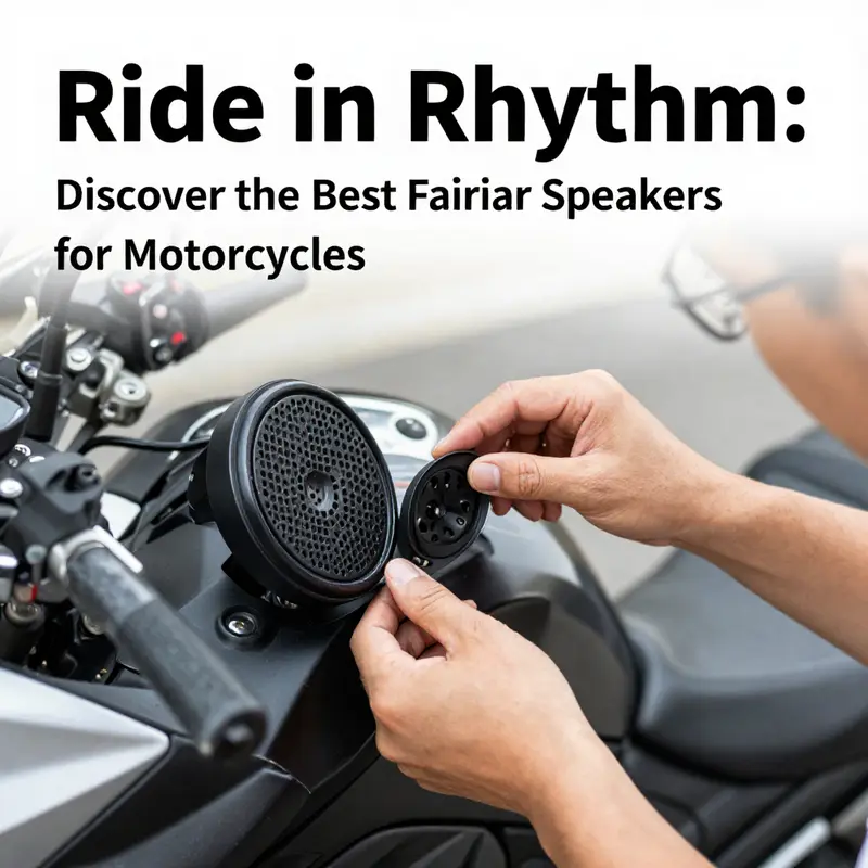 High-performance fairing speakers designed for motorcycles enhance sound quality on the road.