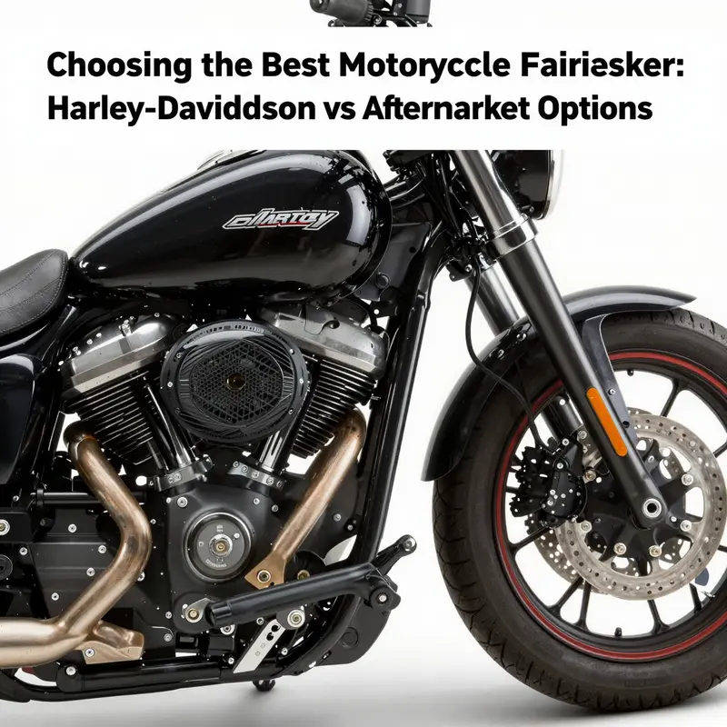 Comparative view of Harley-Davidson and aftermarket motorcycle fairing speakers.
