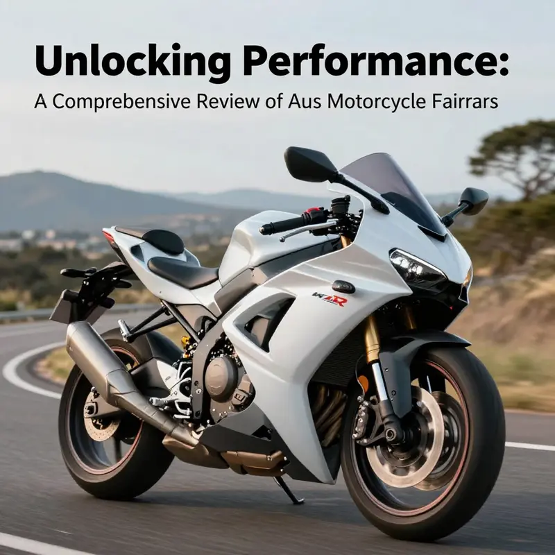 Motorcycle featuring high-quality fairings, riding in a picturesque landscape.