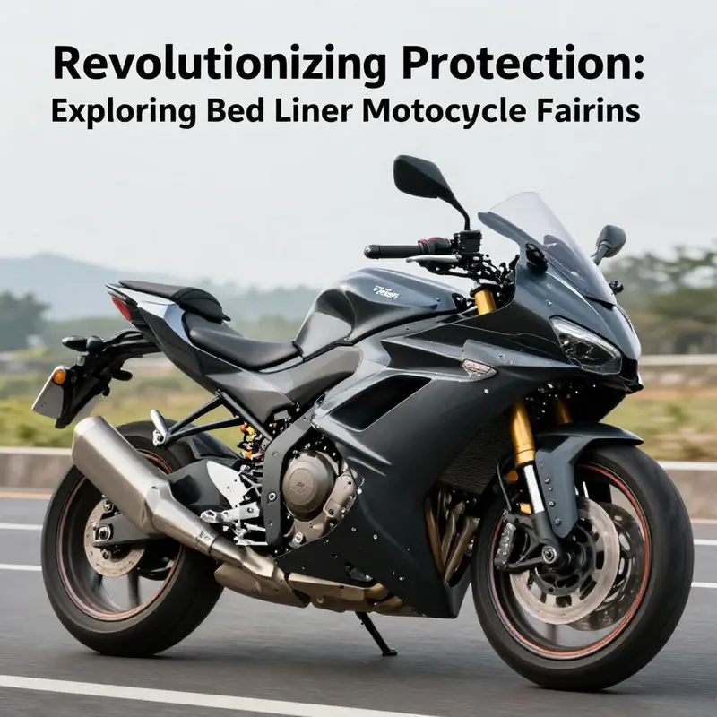 A motorcycle in motion highlighting the importance of custom fairings for protection and aesthetics.