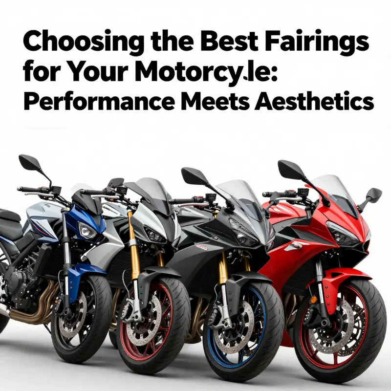 A visual lineup of motorcycles featuring different fairings, highlighting their unique designs and characteristics.