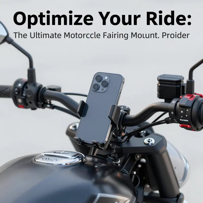 Integrating modern design with functionality for phone holders in motorcycle fairings.