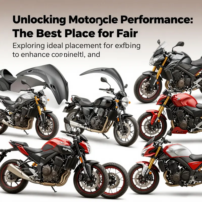 Diverse motorcycles are displayed, showcasing a variety of fairings that enhance visual appeal and performance.