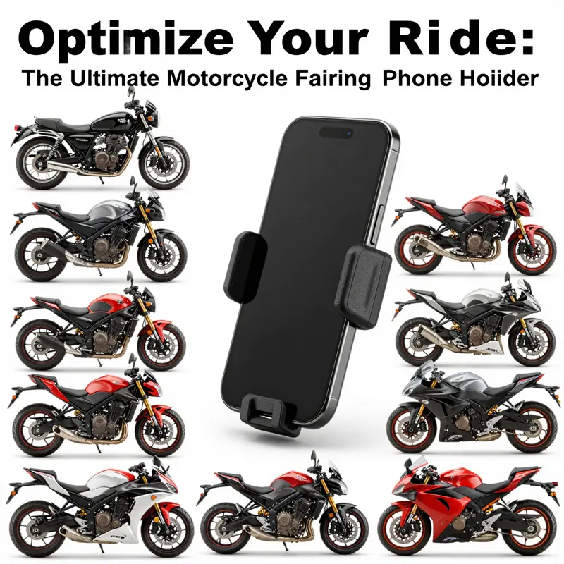 Integrating modern design with functionality for phone holders in motorcycle fairings.