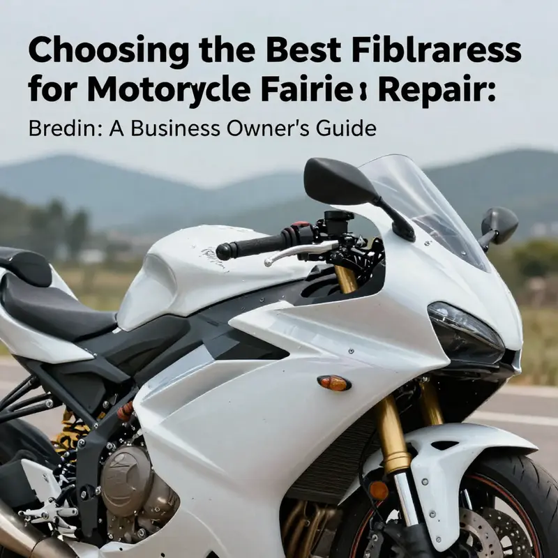 A motorcycle displaying a repaired fiberglass fairing, illustrating aesthetic and structural excellence.