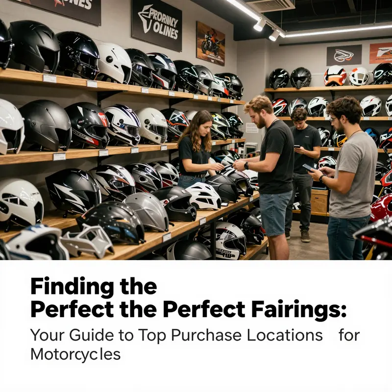 A vibrant motorcycle specialty shop offering an array of fairings for different models.