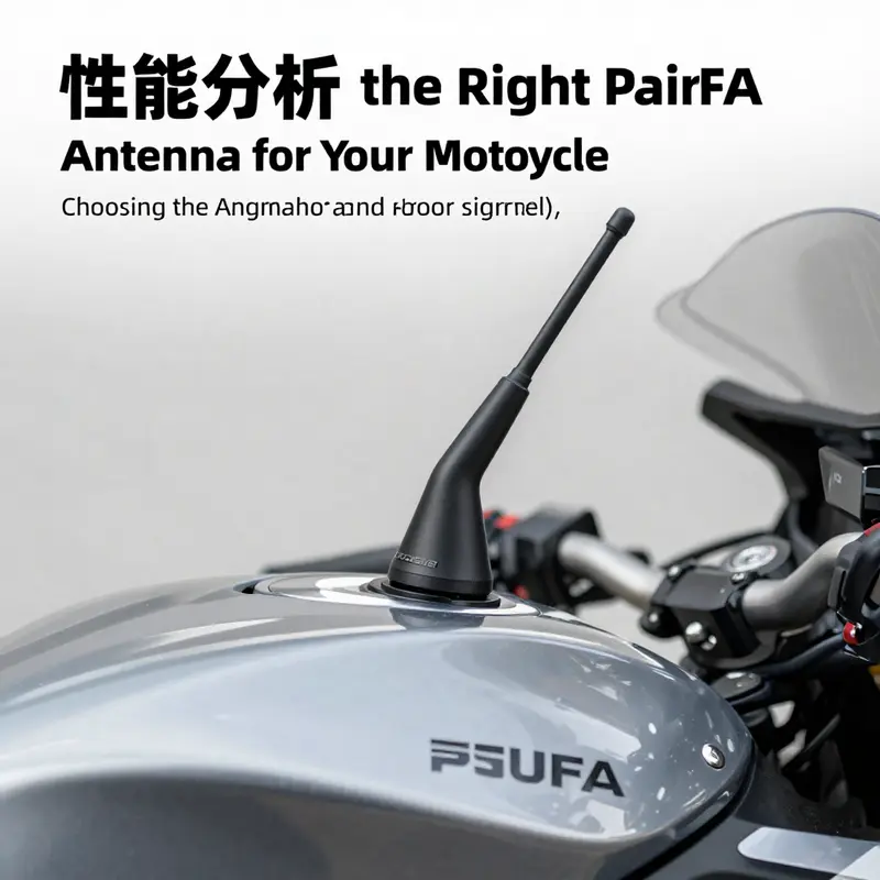 The Scosche PSUFA antenna demonstrates superior signal reception within a motorcycle fairing.