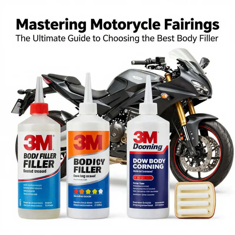 Critical factors to consider when selecting a body filler for motorcycle fairings.