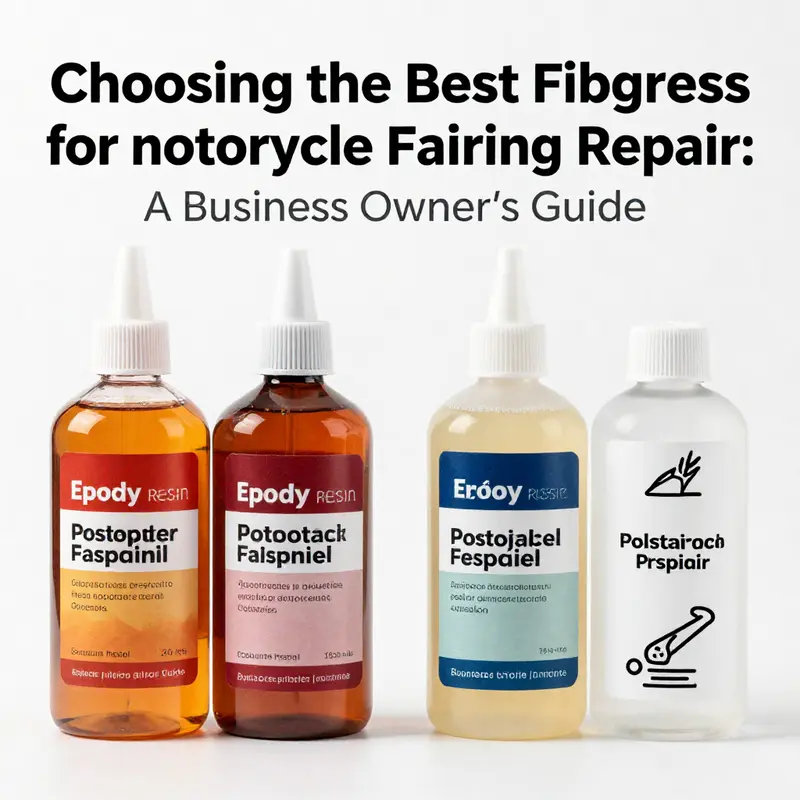 Different fiberglass types suitable for motorcycle fairing repairs.