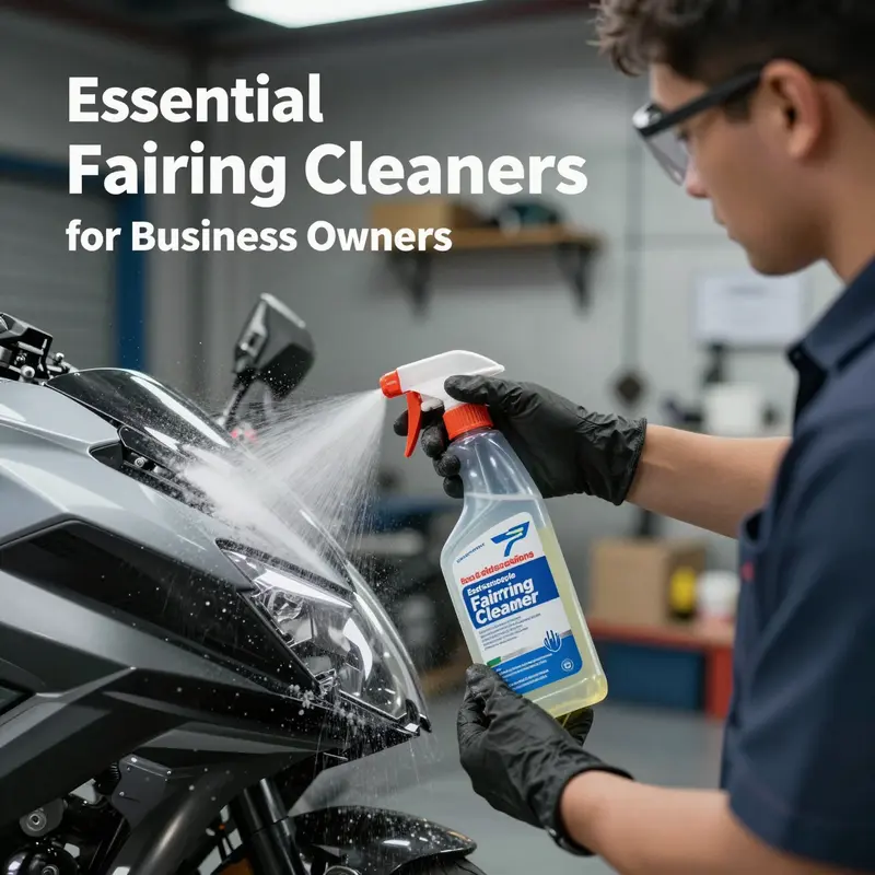 A selection of highly recommended motorcycle fairing cleaners ideal for business use.