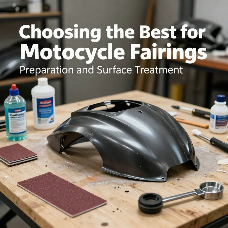 A motorcycle fairing receiving a glossy 2K clear coat, demonstrating its shiny, durable finish.