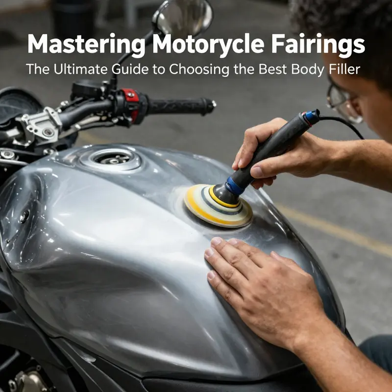Critical factors to consider when selecting a body filler for motorcycle fairings.