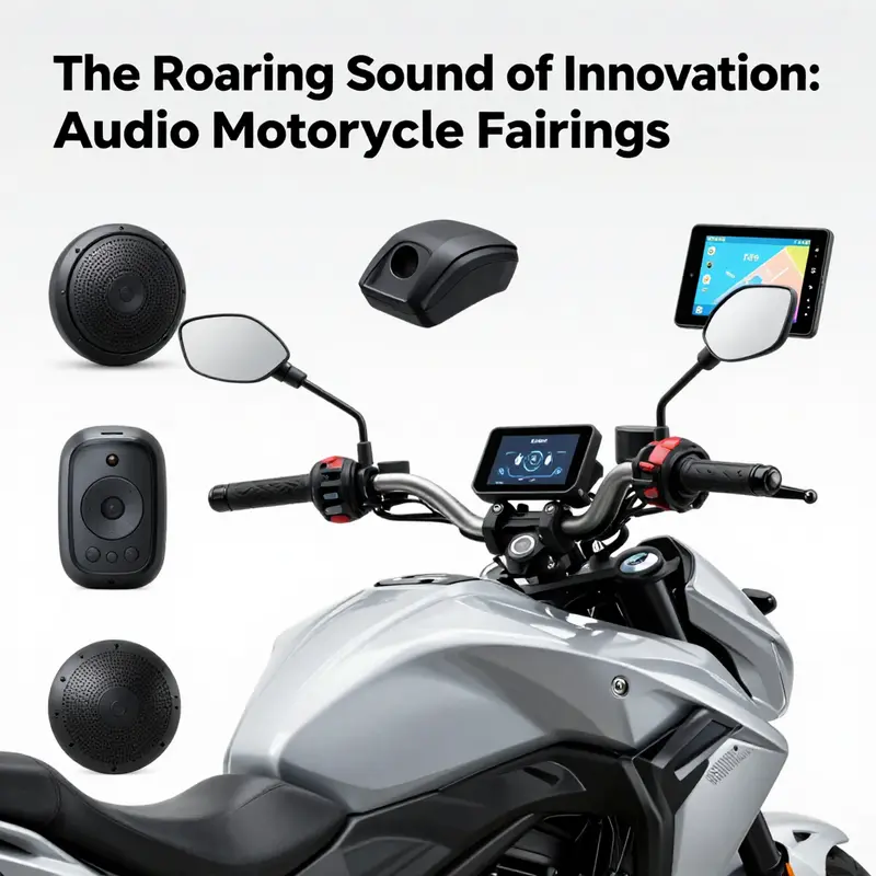 A visual representation of the historical development of motorcycle fairings into today’s audio systems.