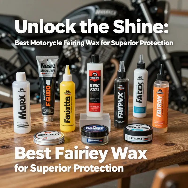 Explore the top-rated motorcycle fairing wax products available for optimal protection.