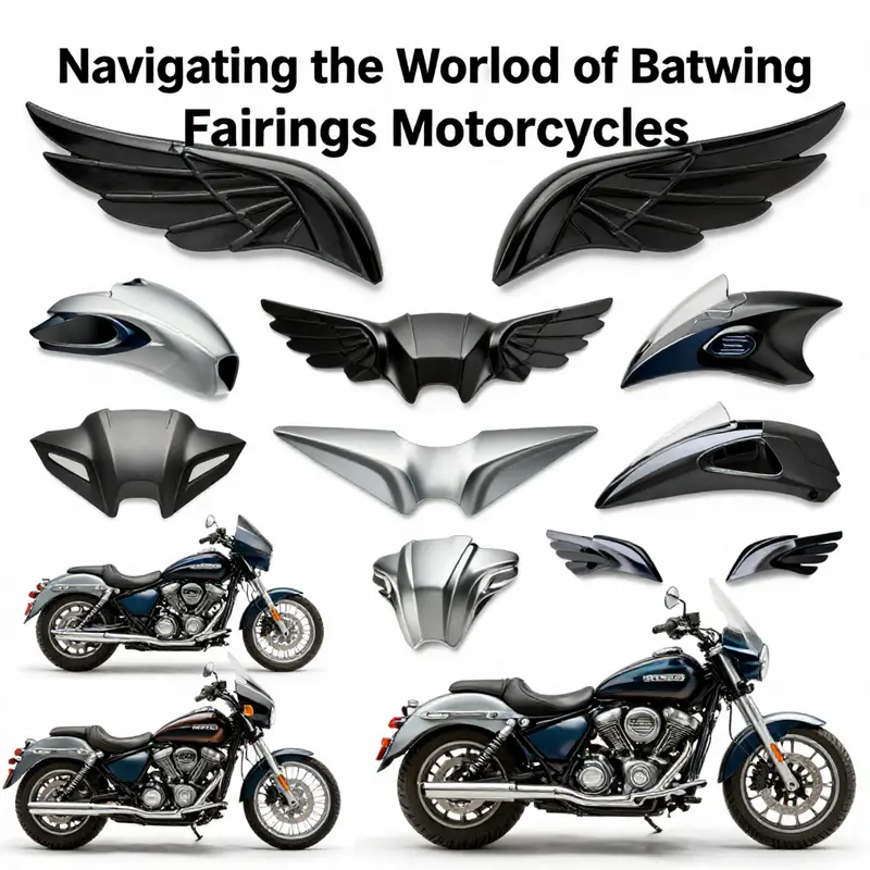 An overview of batwing fairings on a Victory motorcycle, highlighting both aesthetics and functionality.