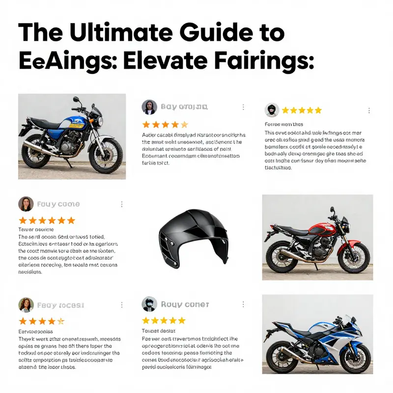 A selection of top motorcycle fairing kits available on eBay showcasing vibrant designs and quality materials.