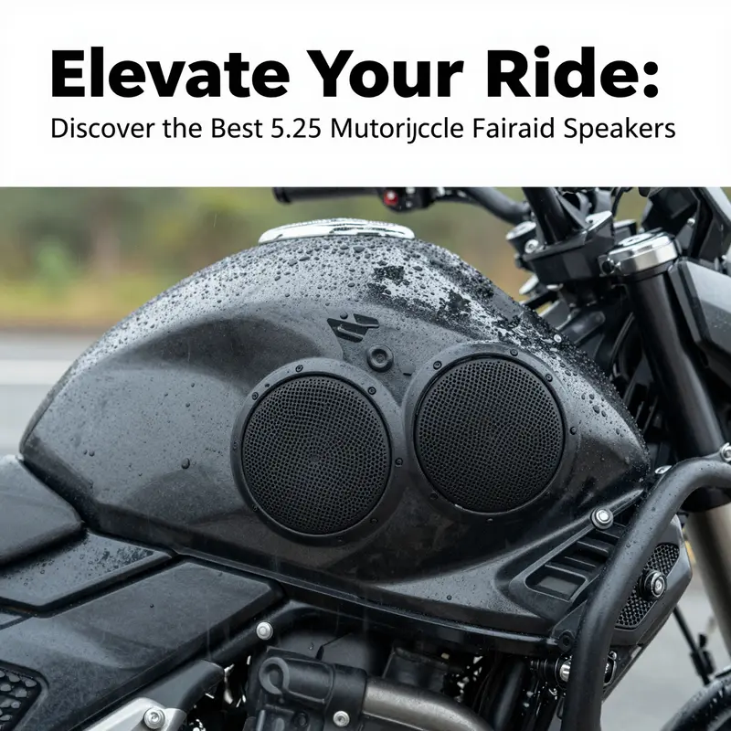 Top two models of motorcycle fairing speakers—NVX XFHD5F and Kicker PS5250—highlighting their design and features.