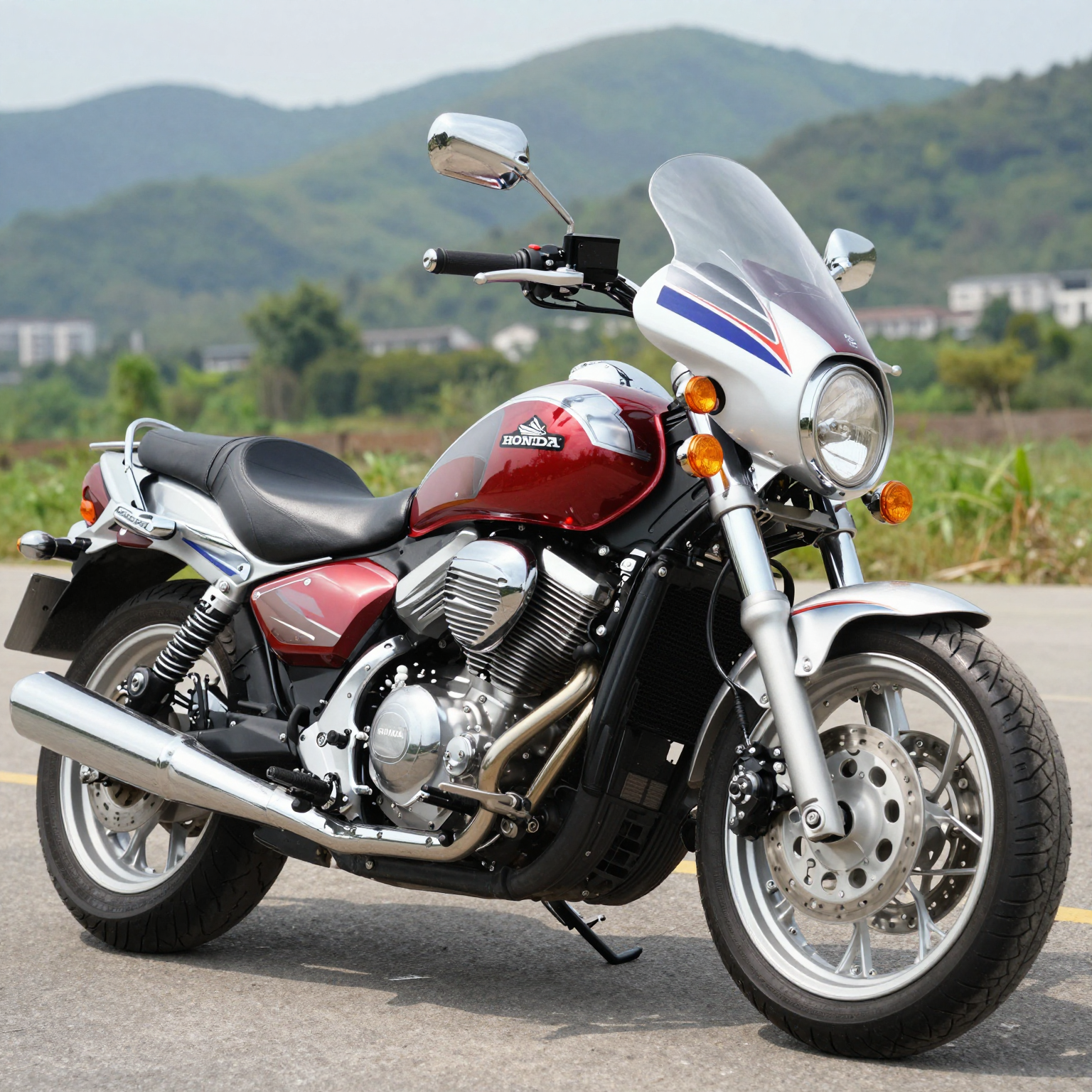 Customized Fairing on a 1999 Honda Shadow 1100