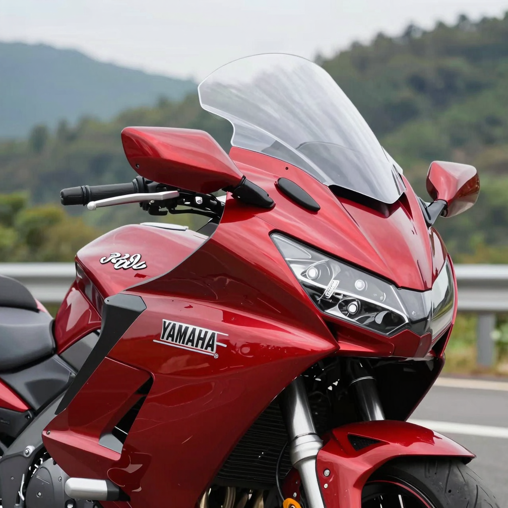 Custom fairing for a 2002 Yamaha V Star motorcycle