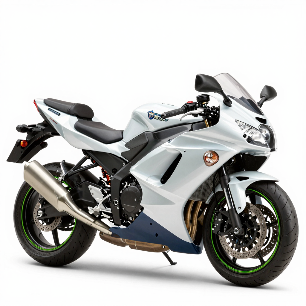 2009 Kawasaki Ninja ER6N 650 motorcycle with various fairing styles