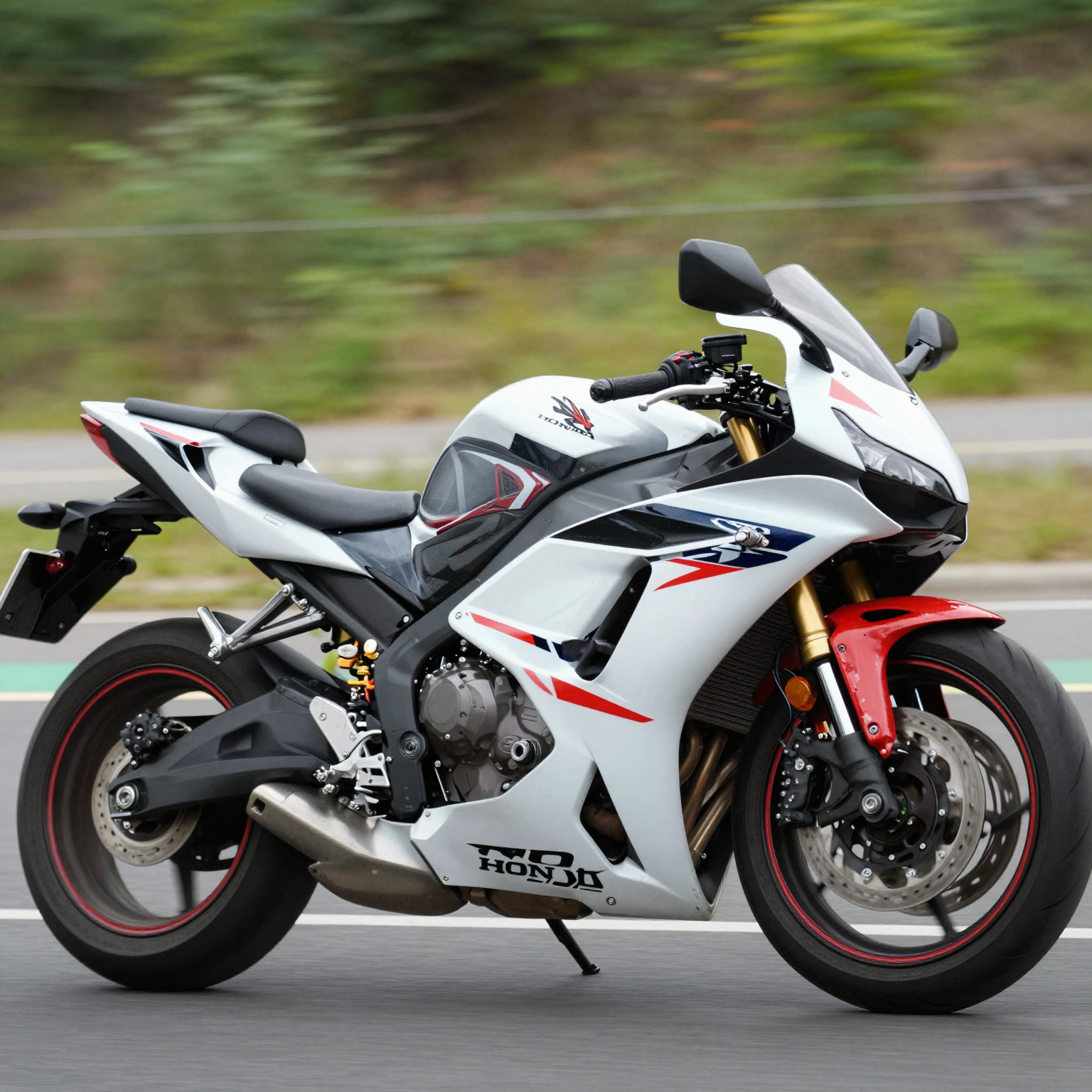 Honda CBR 600 F4i with fuel tank fairing