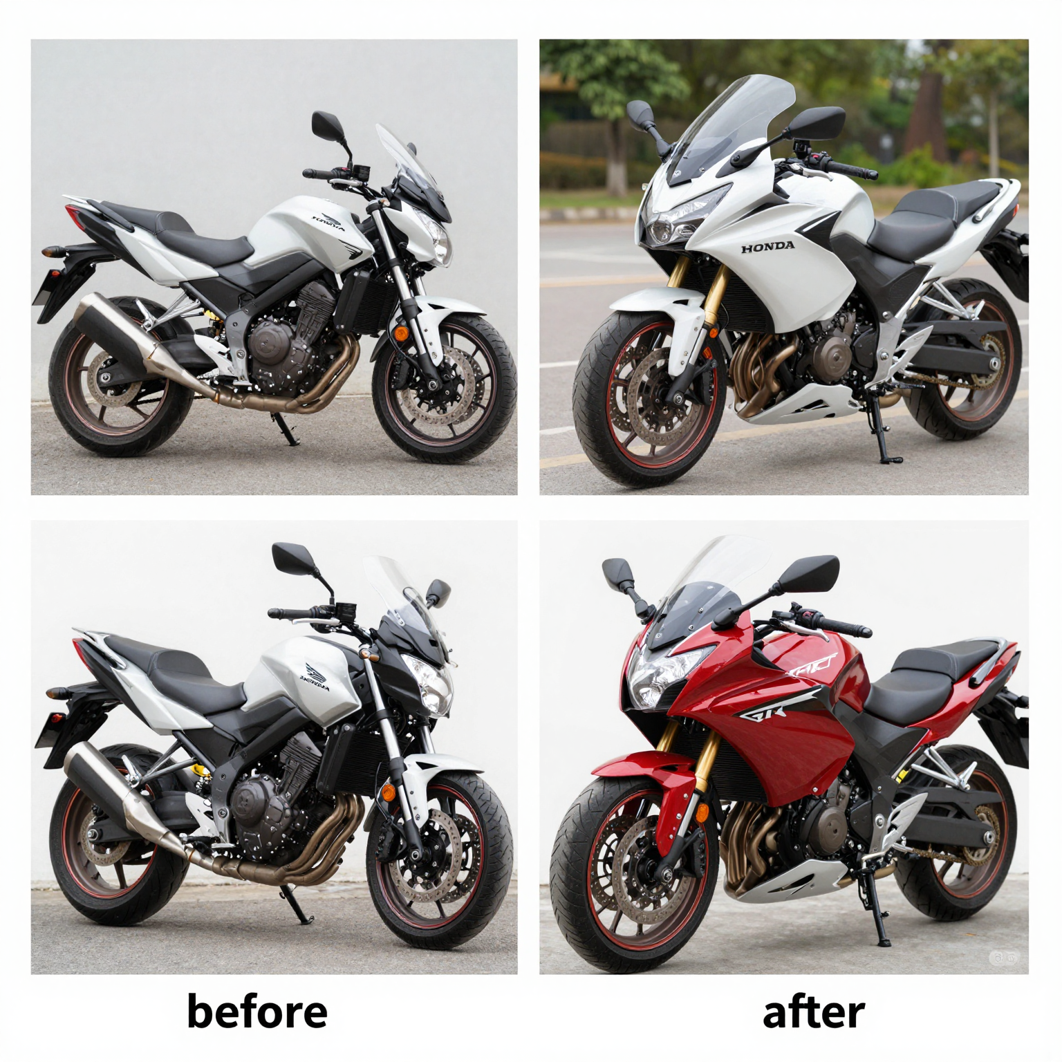 Honda NT650V Deauville Without Fairing Lowers