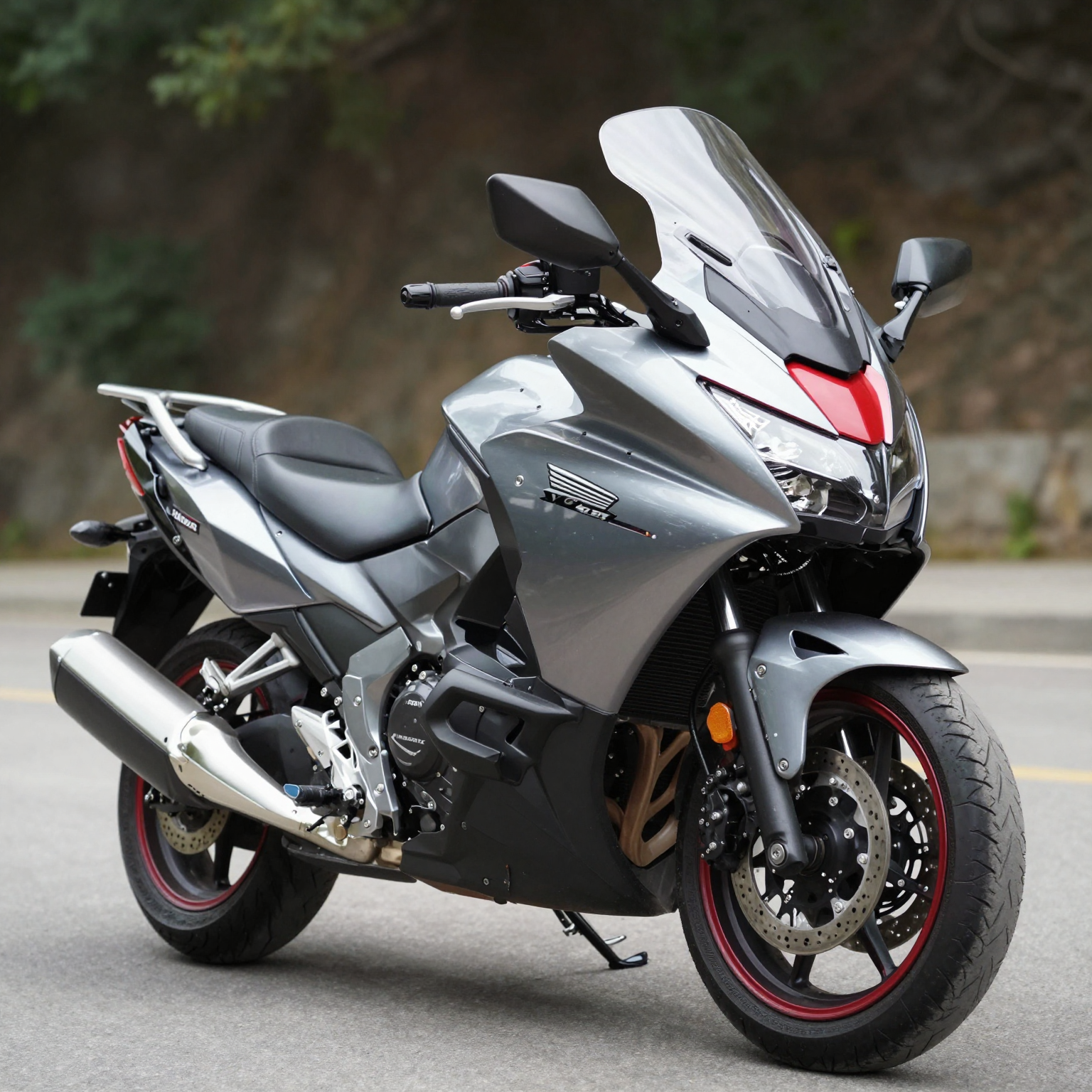 Honda VTX motorcycle with fairings