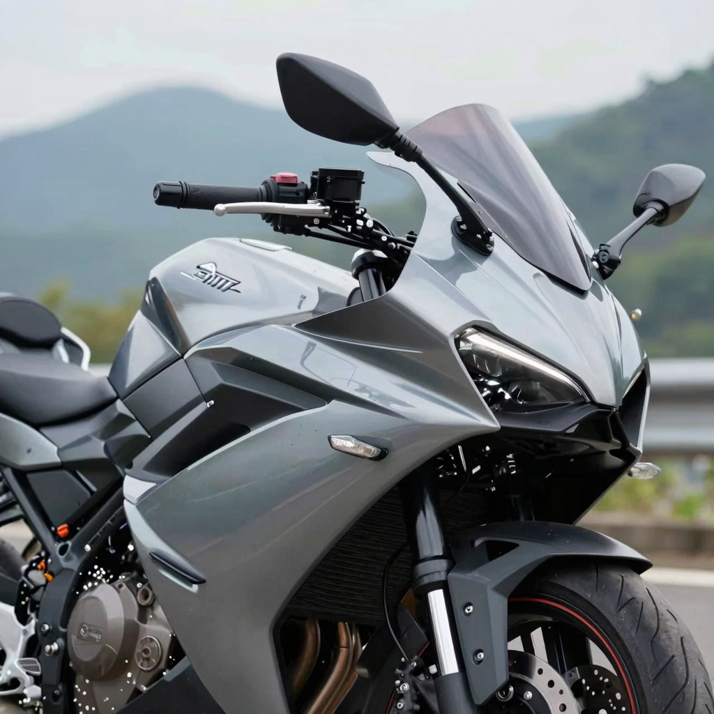 Motorcycle with custom fairings