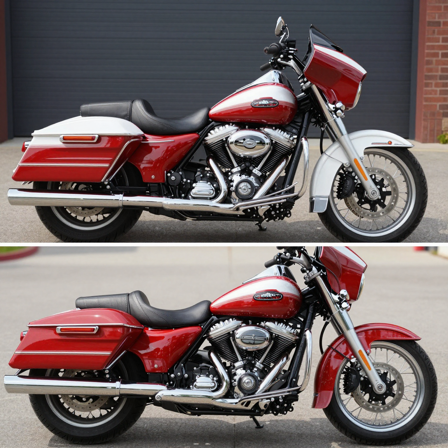 Before and After Pinstriping